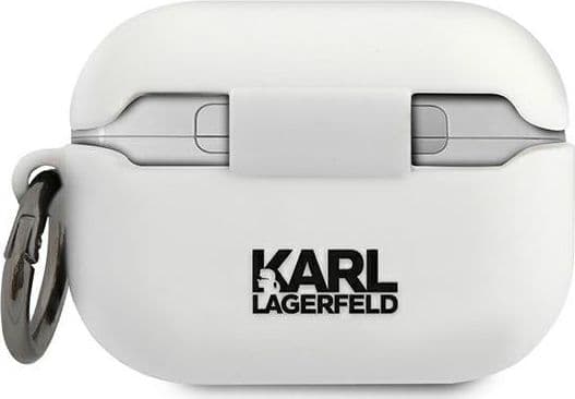 Karl Lagerfeld KLACAPSILRSGWH AirPods Pro deksel biły/hvit Silikon RSG