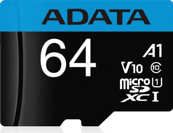ADATA Premier - Flashminnekort (microSDXC til SD-adapter inkludert) - 64 GB - UHS Class 1 / Class10 - microSDXC UHS-I - for detaljhandel