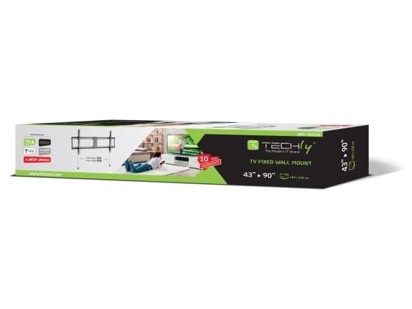 Techly ICA-PLB 948F tv-fäste 2,29 m (90") Svart