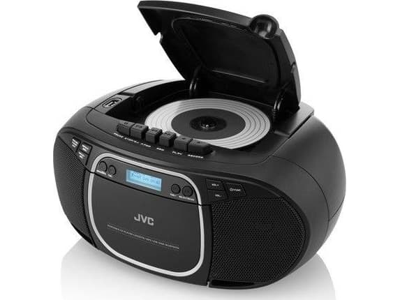 JVC RC-E561B-DAB, 1,7 kg, Sort, Bærbar CD-spiller