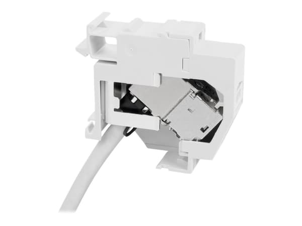 METZ CONNECT 1309428103-E, Vinklet, Grå, RJ-45, Cat5e,Cat6,Cat6a, 17,5 mm, 60 mm