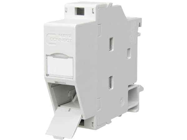 METZ CONNECT 1309428103-E, Vinklet, Grå, RJ-45, Cat5e,Cat6,Cat6a, 17,5 mm, 60 mm