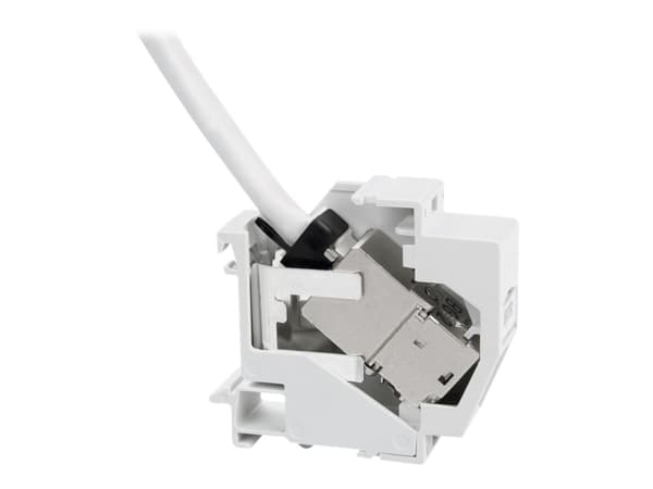 METZ CONNECT 1309428103-E, Vinklet, Grå, RJ-45, Cat5e,Cat6,Cat6a, 17,5 mm, 60 mm