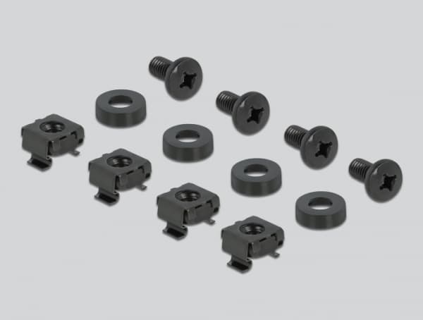 Delock - Monteringsplatta för ventilation (horisontell) - rackmontering - svart - 1U - 10"