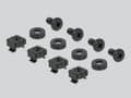 Miniatyrbild 5 av 5: Delock - Blindpanel till rack - svart - 2U - 10"