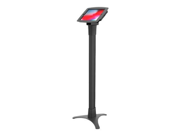 Compulocks iPad Pro 12.9" (3-6th Gen) Space Enclosure Portable Floor Stand - Stativ - for nettbrett - låsbar - høyverdig aluminium - svart - skjermst