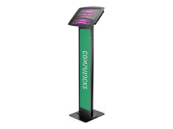 Compulocks iPad Pro 12.9" (3-6th Gen) Space Enclosure Brandable Floor Stand - Stativ (gulvstativ, hus, trimmesett, 2 nøkler) - for nettbrett - låsbar