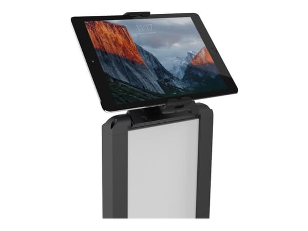 Compulocks Universal Tablet Cling Brandable Floor Stand - Ställ - för surfplatta - låsbar - stål - svart - skärmstorlek: upp till 13 tum - monterings