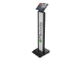 Miniatyrbild 1 av 5: Compulocks Universal Tablet Cling Brandable Floor Stand - Ställ - för surfplatta - låsbar - stål - svart - skärmstorlek: upp till 13 tum - monterings