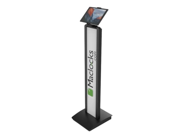 Compulocks Universal Tablet Cling Brandable Floor Stand - Ställ - för surfplatta - låsbar - stål - svart - skärmstorlek: upp till 13 tum - monterings