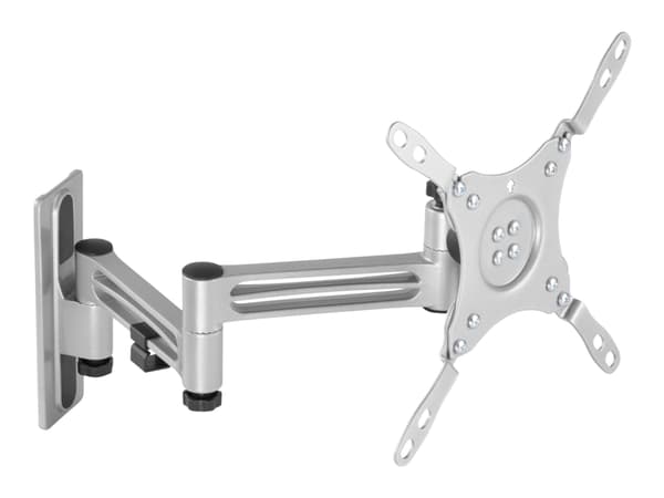 DELTACO Office ARM-0267 - Monteringssats (väggfäste, VESA-platta) - för platt panel - låsbar - svart - skärmstorlek: 13"-43" - RV