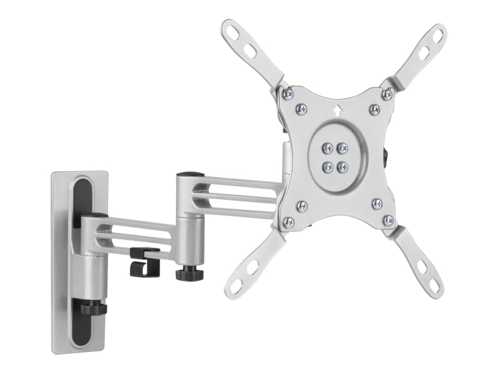 DELTACO Office ARM-0267 - Monteringssats (väggfäste, VESA-platta) - för platt panel - låsbar - svart - skärmstorlek: 13"-43" - RV