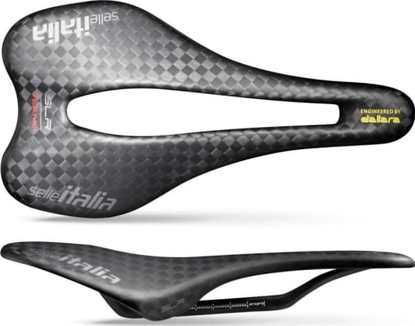 Selle Italia Siodło SELLE ITALIA SLR Boost Tekno Superflow L3, Carbon Rail ⌀7x9 mm + 10mm, Full Carbon, 96g, svart (NEW)
