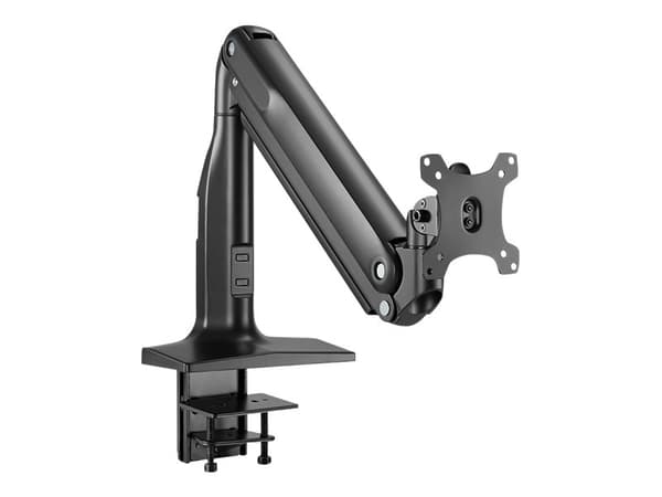 HAGOR HA - Monteringssats (VESA 100mm to 200mm mount adapter, enkel arm med gassträva) - för LCD-display - aluminium - svart - skärmstorlek: 17"-43"