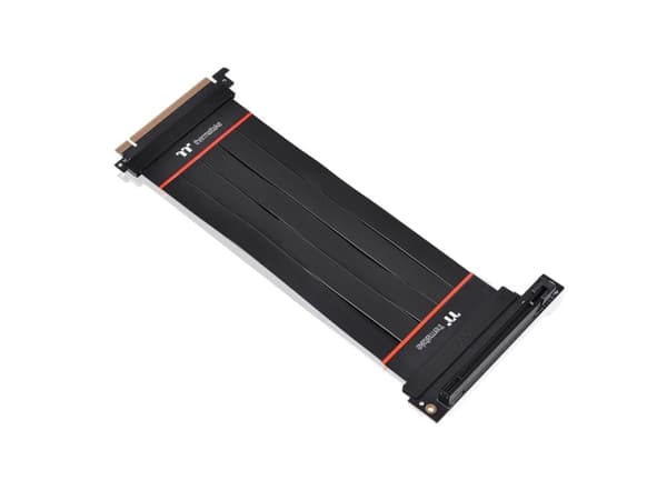 Thermaltake TT Premium PCI-E 4.0 Extender - PCI Express x16 kabel - 164 pin PCI Express (han) til 164 pin PCI Express (hun) vinklet - 1 A - 20 cm - s