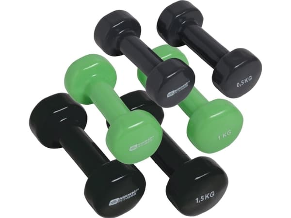 Schildkrot hantlar Z0715 vinyl 6 x Olika typer av belastning i t.ex