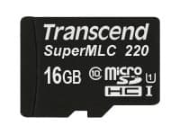 Transcend Industrial Temp microSDHC220I - Flashminnekort - 16 GB - UHS-I U1 / Class10 - microSDHC