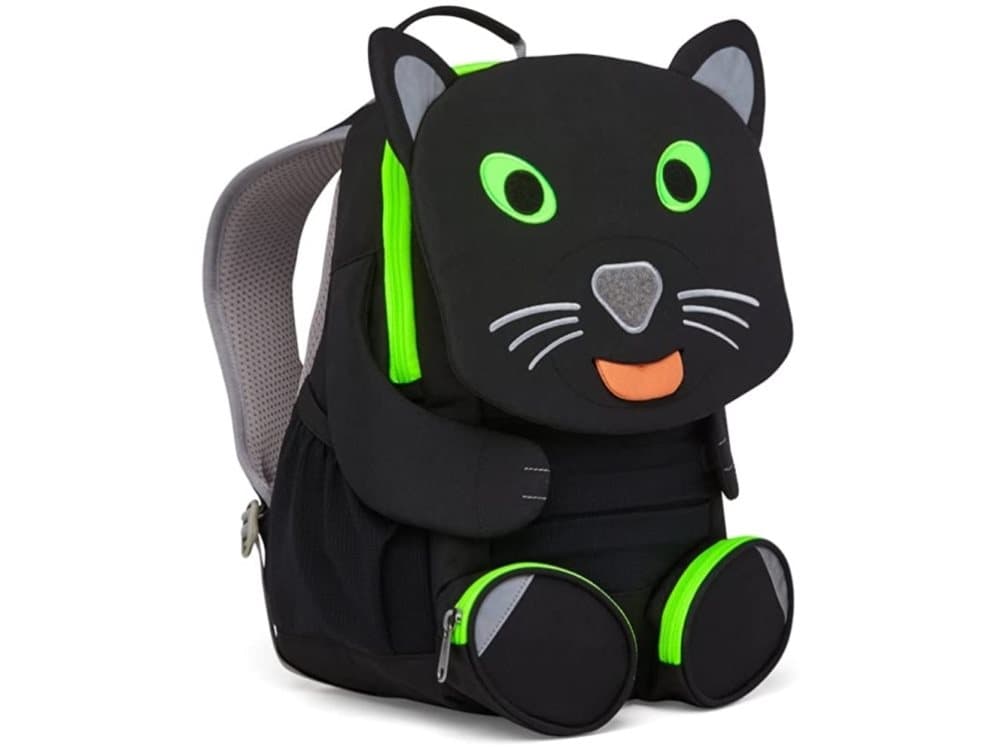 Affenzahn Big Friend Black Panther, backpack (black/neon green)