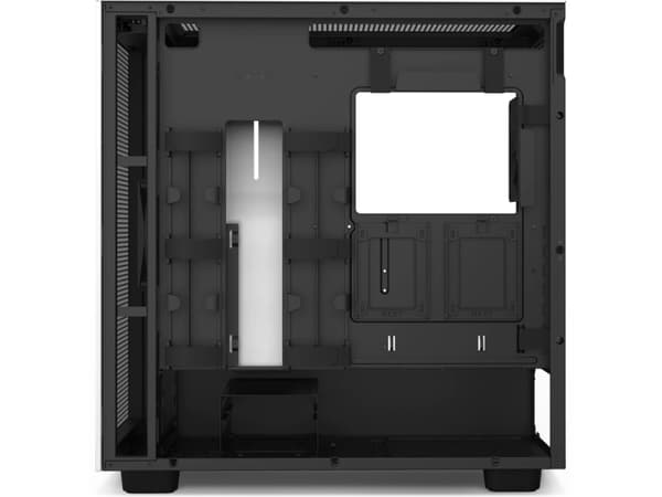 NZXT H7 Flow - Miditower - ATX - Härdat glas - ingen strömförsörjning - matt vit / svart - USB / Audio