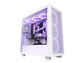 Pikkukuva 1 / 5: NZXT H7 Flow - Keskitorni - ATX - Karkaistu lasi - Ei virtalähdettä - Valkoinen - USB / Audio