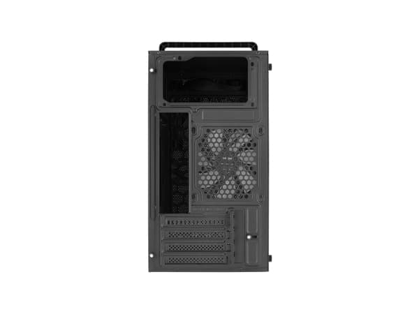 AeroCool PGS C Series CS-109-G-BK-v1 - MT - mini ITX / micro ATX - sidepanel med vindu (herdet glass) - ingen strømforsyning (ATX) - svart - USB/lyd