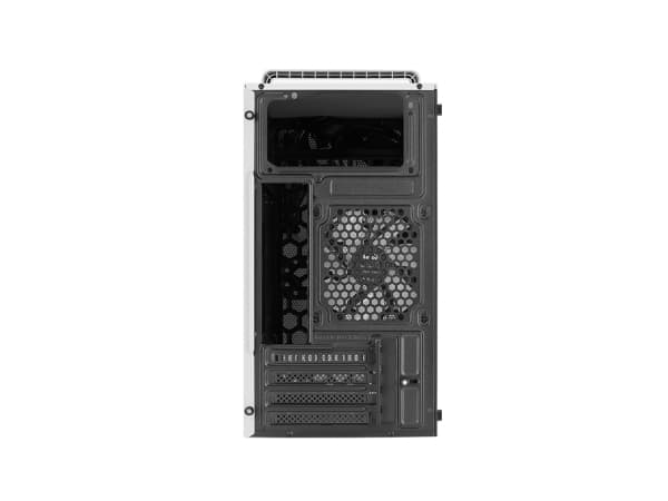 AeroCool PGS C Series CS-109-G-WT-v1 - MT - ATX - sidepanel med vindu (herdet glass) - ingen strømforsyning (ATX) - hvit - USB/lyd