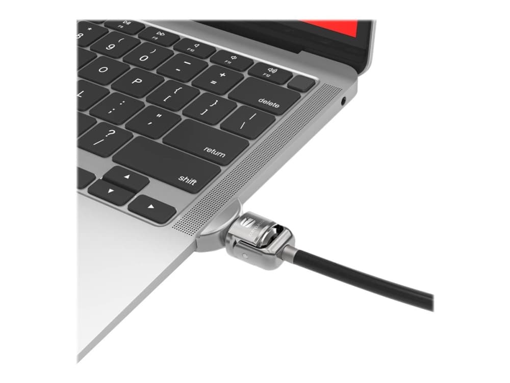 Compulocks MacBook Air M1 2020 Lock Adapter med nyckellås - Säkerhetskabellås - silver - för Apple MacBook Air (mitten av 2019, slutet av 2020, börja