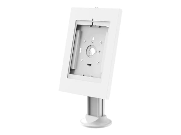 Neomounts DS15-640WH1 - Ställ - för surfplatta - låsbar - stål - vit - skärmstorlek: 9.7"-11" - monteringsgränssnitt: 75 x 75 mm - bänkskiva - för Ap