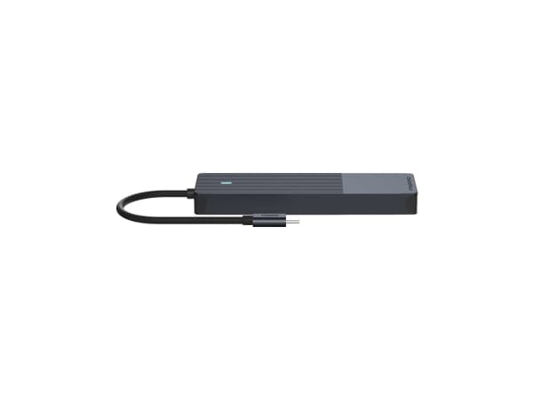 Rapoo UCM-2002, USB Type-C, HDMI, RJ-45, USB 3.2 Gen 1 (3.1 Gen 1), USB Type-C, Mies, Musta, 5 Gbit/s, 7,5 W