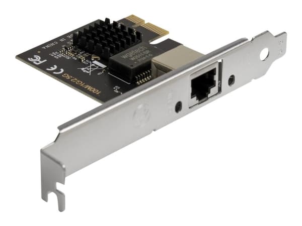 Inter-Tech ST-7266 - Nettverksadapter - PCIe 2.1 - 2.5GBase-T x 1 Sort, Sølv