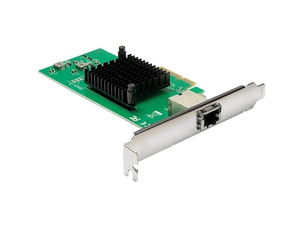 Inter-Tech ST-7267, PCIe, RJ-45, PCI 2.0, Vihreä, Hopea, PC, Passiivinen