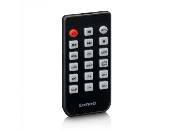 Lenco MC-030BK, Hjemmelydanlegg (mikro), Sort, 1 disker, Topp, 10 W, FM