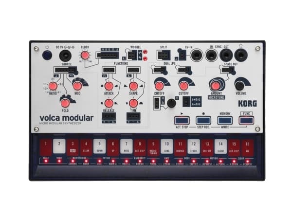Korg volca modular, Analog synthesizer, Sort, AC, Batteri, AA, 10 timer, 193 mm