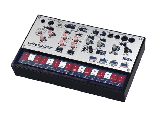 Korg volca modular, Analog synthesizer, Svart, AC, Batteri, AA, 10 h, 193 mm