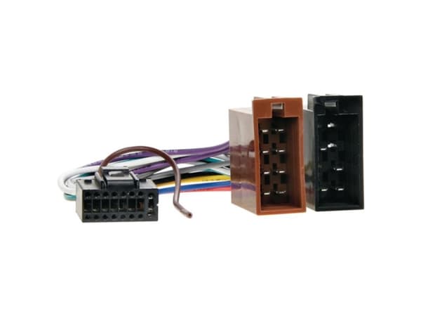 ACV 457001, ISO-adapter, Quadlock 16-pinner, Quadlock 16-pinner, Hunkjønn, Hunkjønn, Kenwood