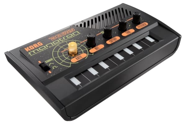 Korg monotron DELAY, Analog synthesizer, Rotations-, Svart, Batteri, AAA, 120 mm