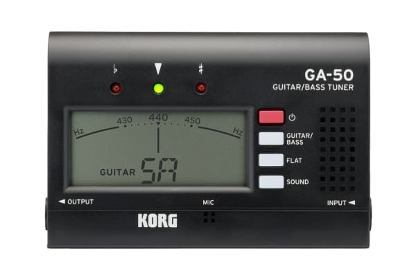 Korg GA-50, Svart, LCD, 6,35 mm (1/4"), Mätarläge (automatiskt), Ljudläge (manuellt), Zink-Kol, 135 h