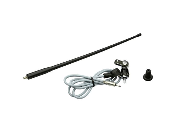 ACV 15-7667002, Roof (placement), Stelt fäste, 9 mm, 0,25 m, Svart