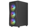 Miniatyrbild 5 av 5: Aerocool Falcon-A-BK-v2, PC, Svart, ATX, micro ATX, Mini-ITX, ABS, SPCC, Stål, 15,7 cm, 29 cm