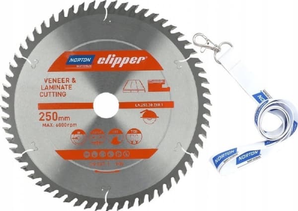 NORTON CIRCULAR SAW 250mm x 30mm x 60z LAMINATES AND VENEERE (2.8/2.0)