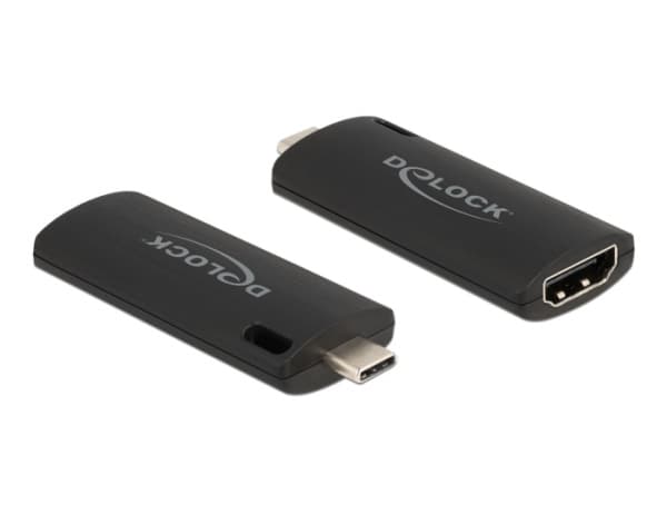 Delock - Videoopptaksadapter - USB-C 2.0 - svart