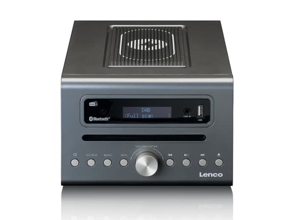 Lenco MC-175SI, Hjemmelydanlegg (mikro), Sølv, Tre, 1 disker, Spor, 40 W, 6 O