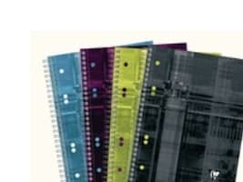 Muistikirja Clairefontaine Bind'O Block, A5+, vuorattu