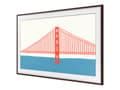 Miniatyrbild 1 av 5: Samsung VG-SCFA55BW - Dekorativ ram för TV - 55" - brun - för Samsung QE55LS03AAU, QE55LS03AU, QN55LS03AAF