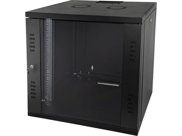 Alantecin seinäasennettava 19 tuuman 15U-kaappi (SW-15U-600-450-N-DSJ-OP-RP-FC)