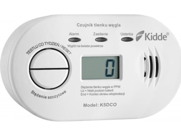 K5DCO Kidde LCD karbonmonoksiddetektor