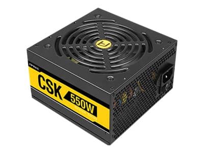 Antec Cuprum Strike CSK550, 550 W, 100 - 240 V, 50 - 60 Hz, 10 - 5 A, Aktiivinen, 110 W musta