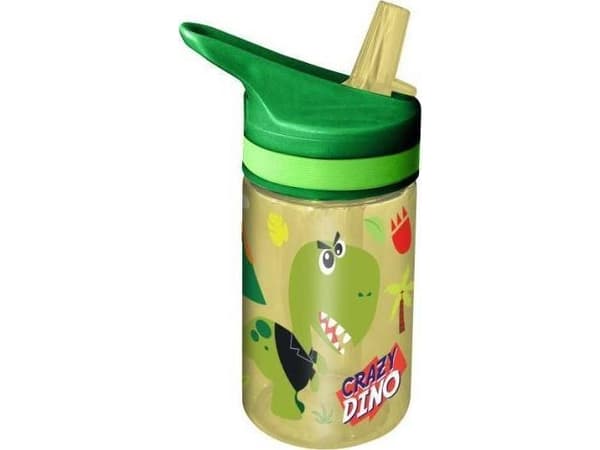 PROMO Bidon vannflaske 400ml Tritan Crazy Dino KL11261 Kids Euroswan