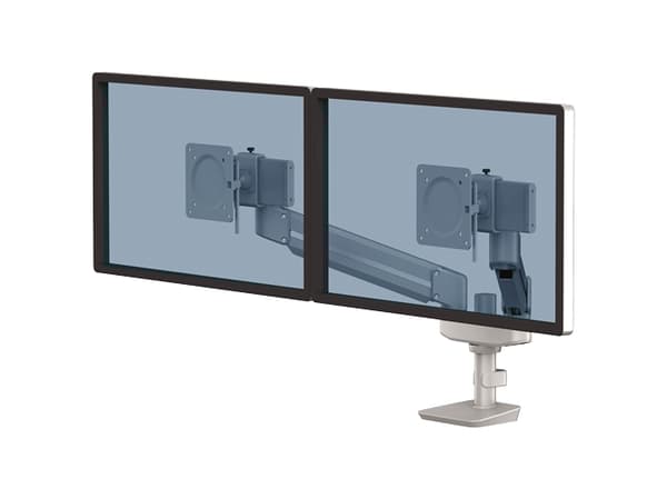 Fellowes Tallo 8613201, Clamp/Grommet, 9 kg, 101,6 cm (40"), 100 x 100 mm, Korkeudensäätö, Hopea