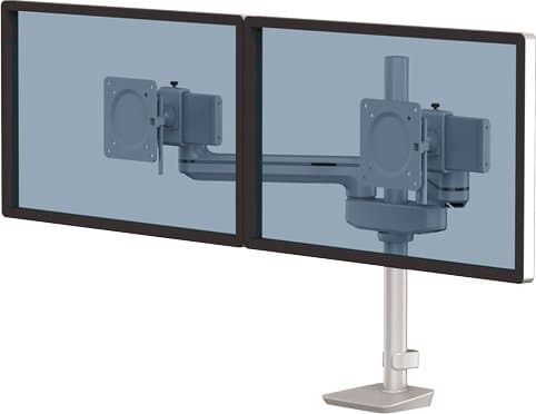 Fellowes Tallo 8613701, Clamp/Grommet, 9 kg, 101,6 cm (40"), 100 x 100 mm, Korkeudensäätö, Hopea